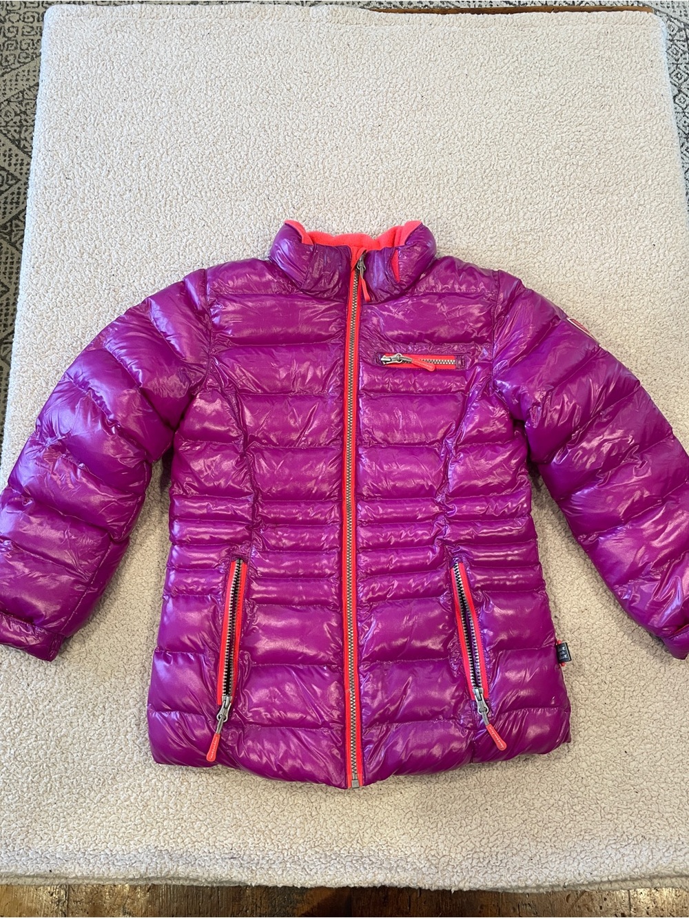 Deux par Deux purple puffer jacket Size 10 years